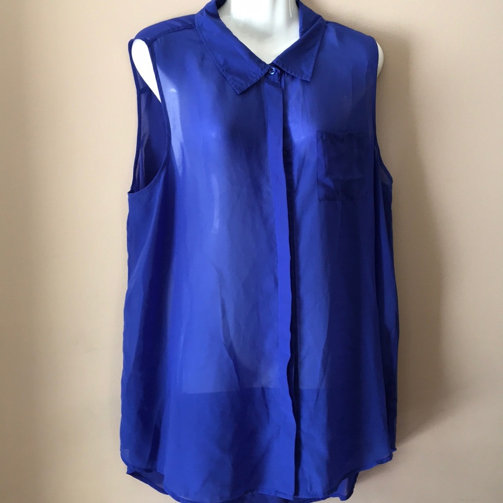 Sheer Blue Torrid Top